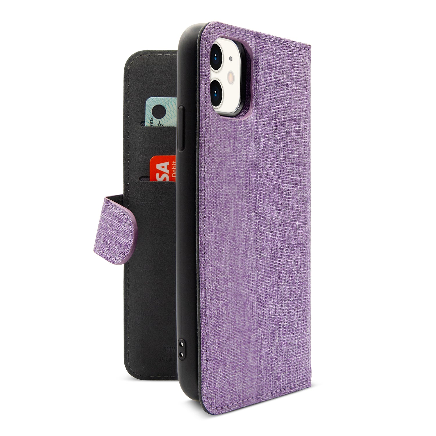 Magnetic Wallet Case iPhone XR/11- Lilac