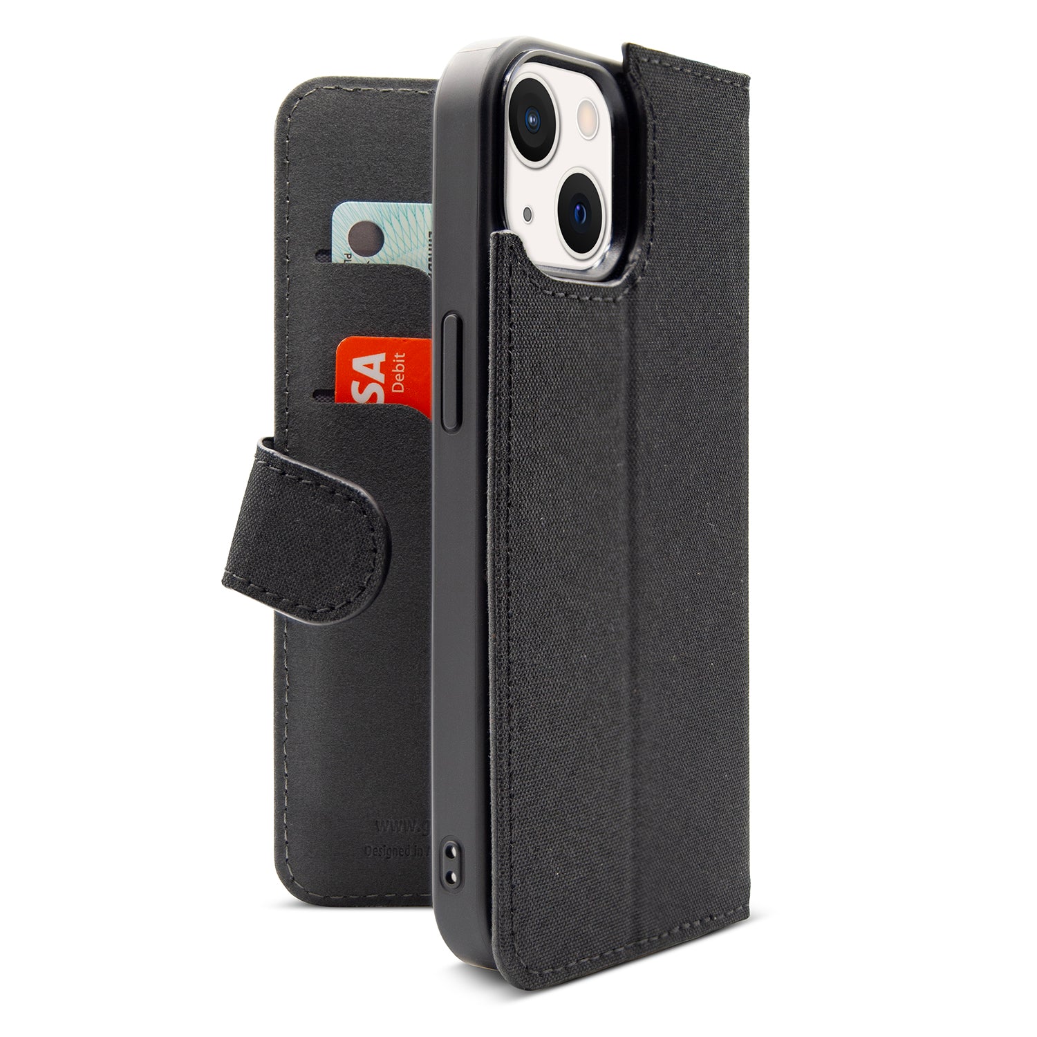 Gecko Travel Tech Portafoglio Magnetico Per IPhone 15 Pro Max – Con Protezione Schermo E Custodia Gel, Adattatore Incluso, Colore Nero/Bianco - 5