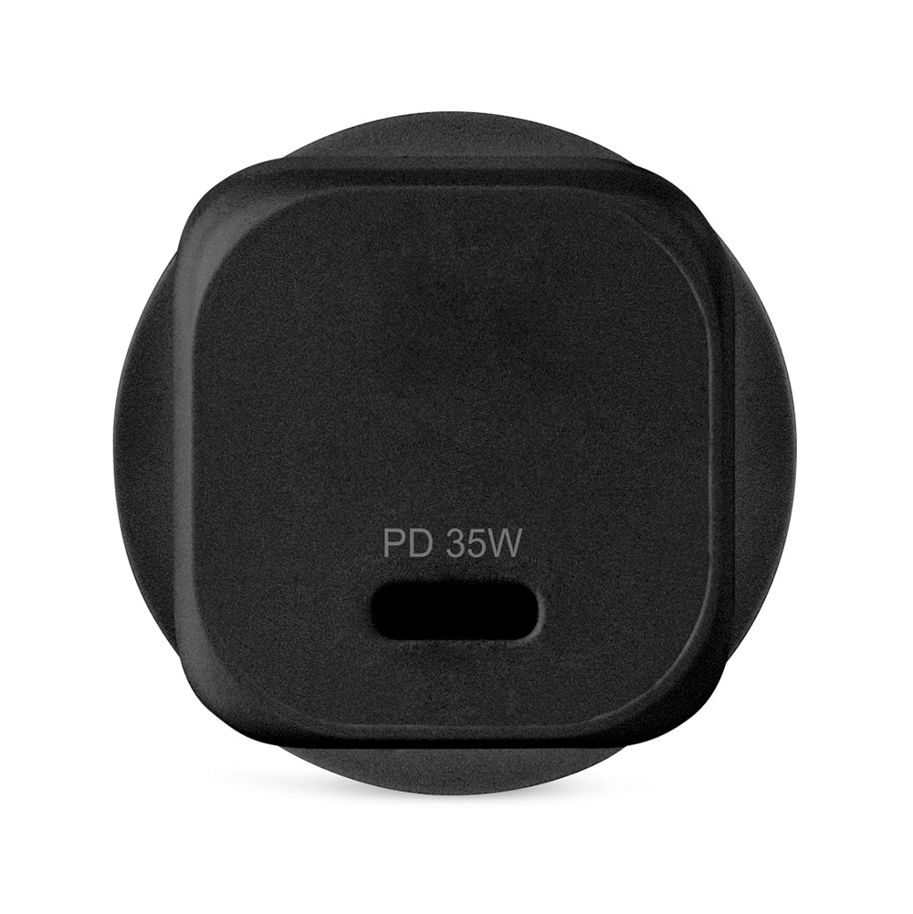 Single 35W + MFI USB-C to Lightning Cable - Black