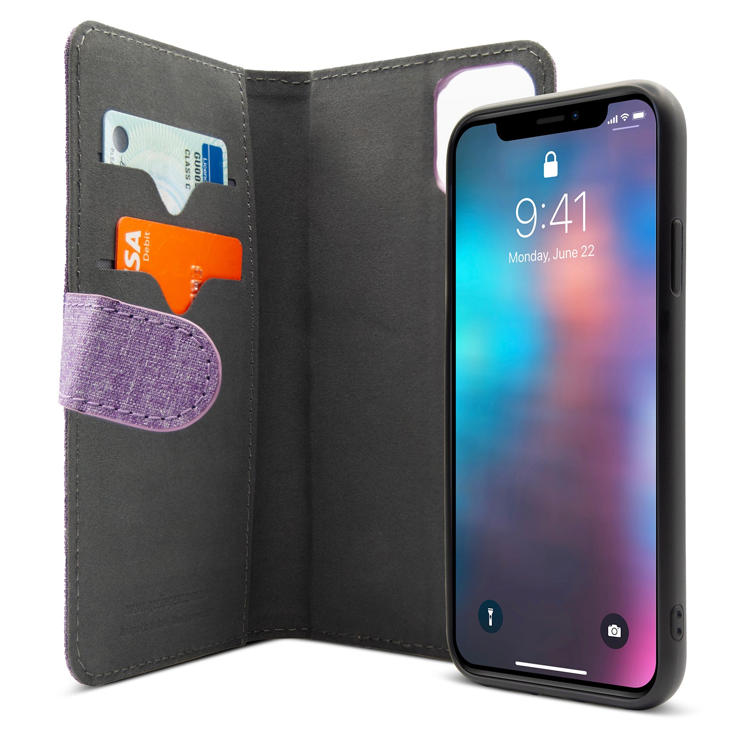 Magnetic Wallet Case iPhone XR/11- Lilac – Gecko1